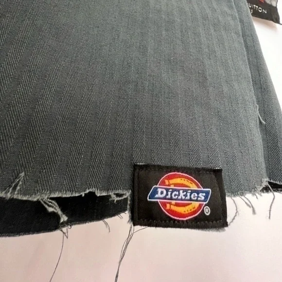 Punk DICKIES Pinstripe Cut Off Shorts Classic Cargo Work Pants 🩸 ★